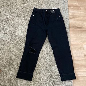 NWT! Express size 10R slim super high rise black denim